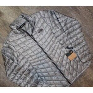 THE NORTH FACE WOMEN'S THERMABALL PUFFER JACKET GRAY SZ M NWT $200